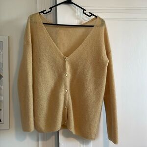 Sezane Butter Gaspard Cardigan, size S